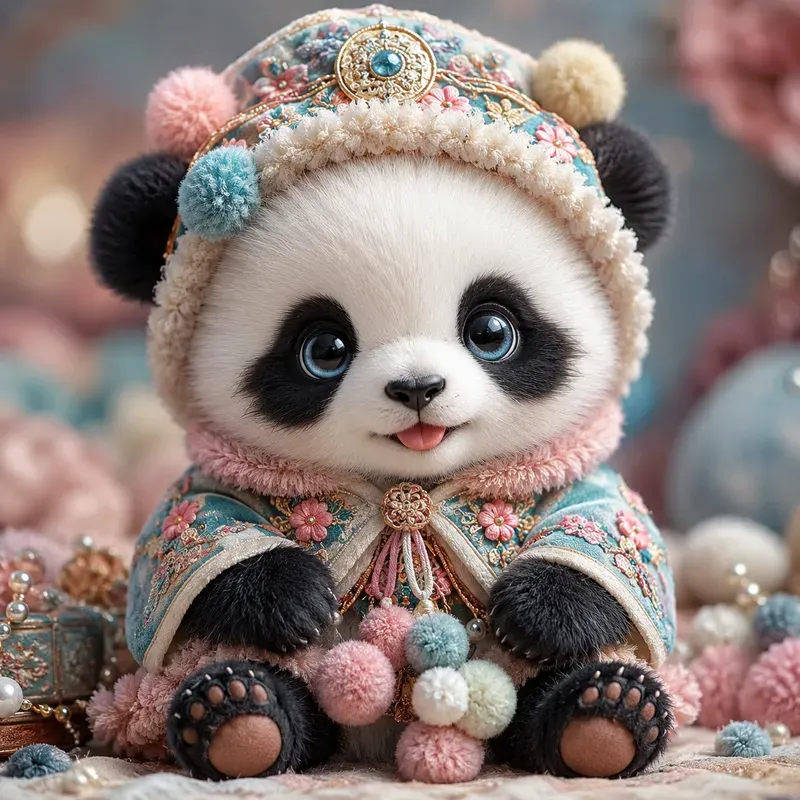 Whimsical Plush Character Portraits