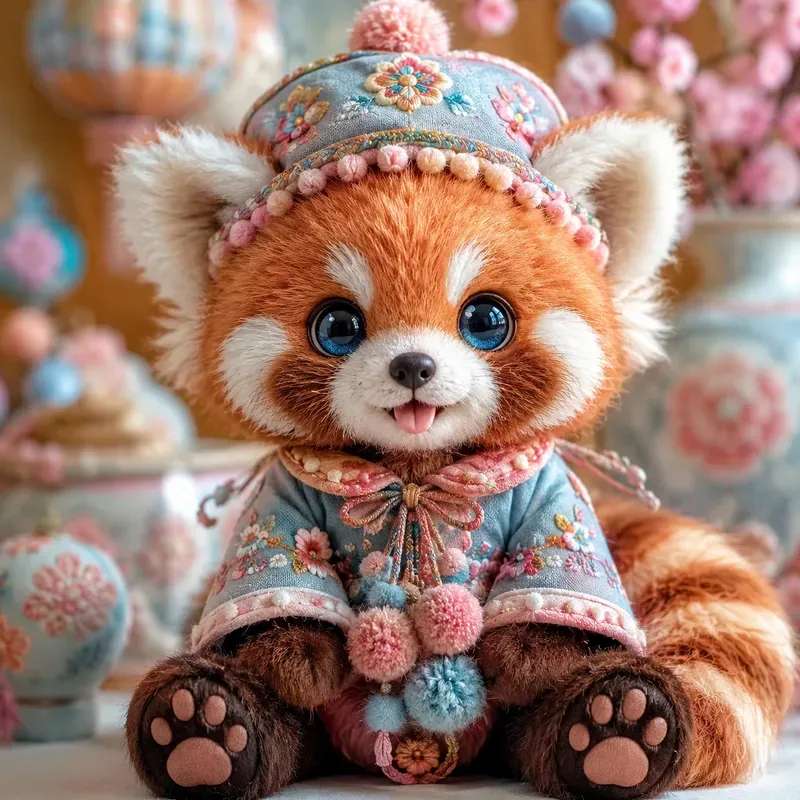 Whimsical Plush Character Portraits