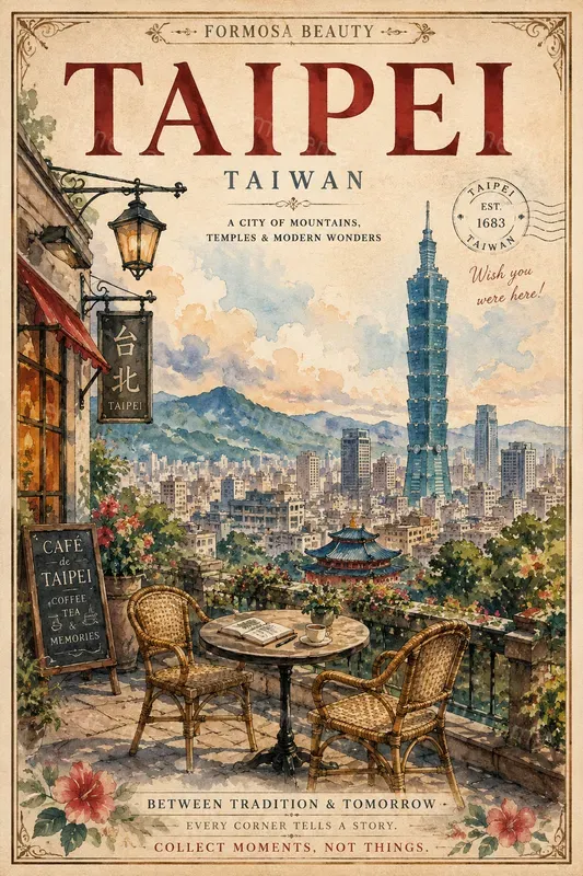 Vintage Watercolor Travel Posters