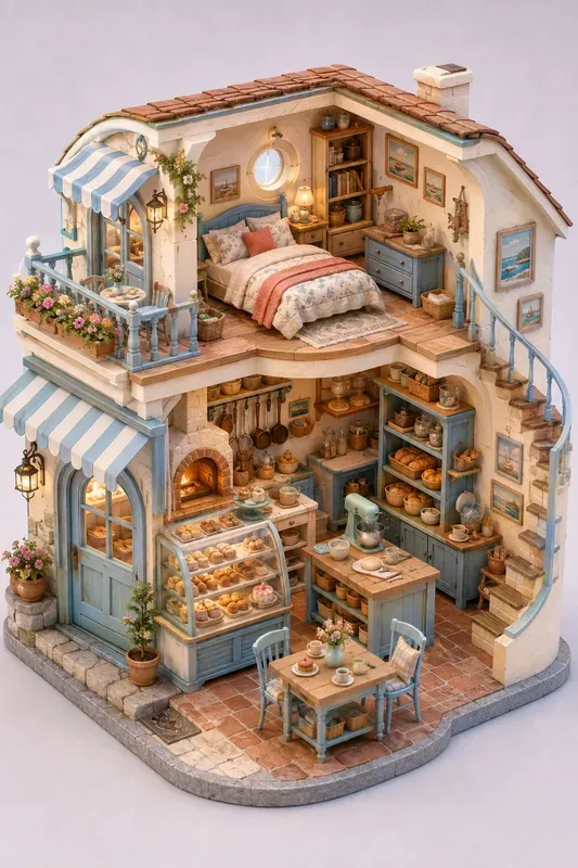 Whimsical Isometric Micro Homes