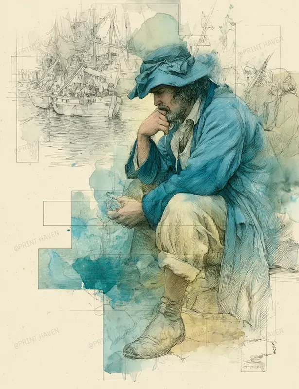 Seaside Watercolor Sketches