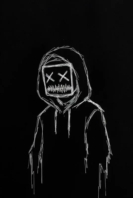 Minimalist Creepy Line Art Horrors