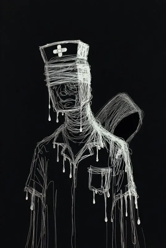 Minimalist Creepy Line Art Horrors