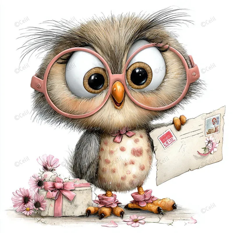Whimsical Birthday Card Art Style