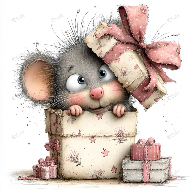 Whimsical Birthday Card Art Style