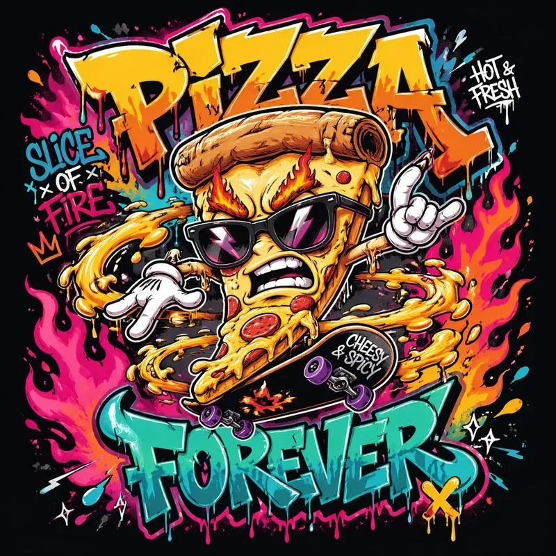 Urban Graffiti Mascot Streetwear Designs