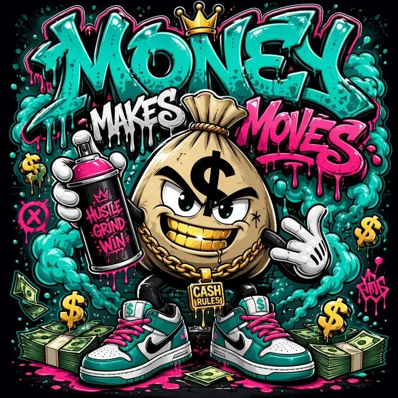 Urban Graffiti Mascot Streetwear Designs