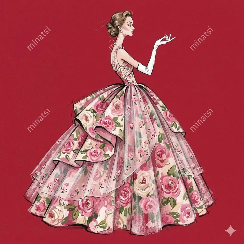 Midcentury Chic Fashion Illustrations