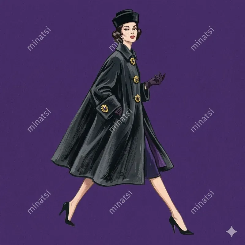 Midcentury Chic Fashion Illustrations