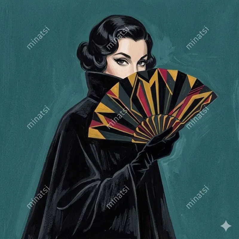 Midcentury Chic Fashion Illustrations