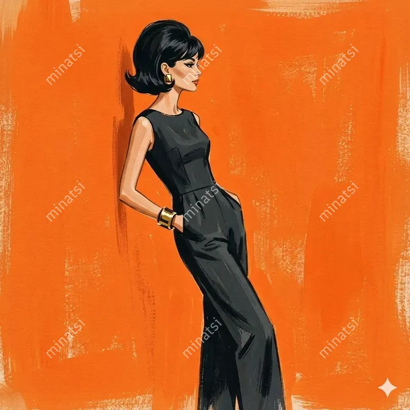 Midcentury Chic Fashion Illustrations