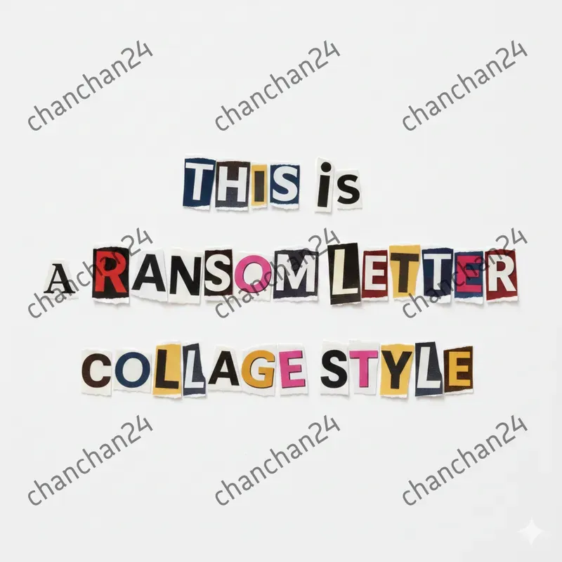 Ransom Note Typography
