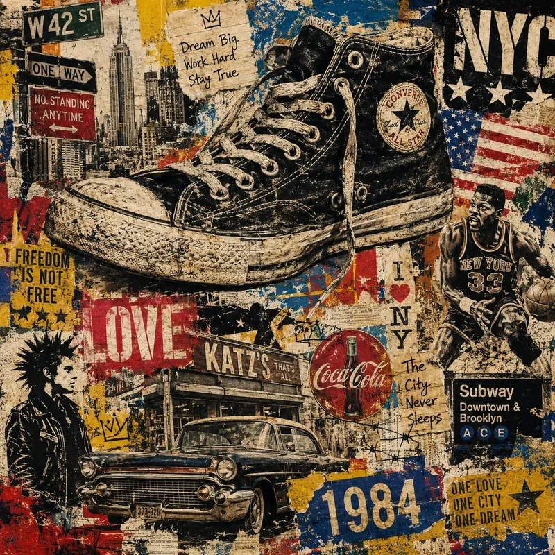 Urban Americana Mixedmedia Collages