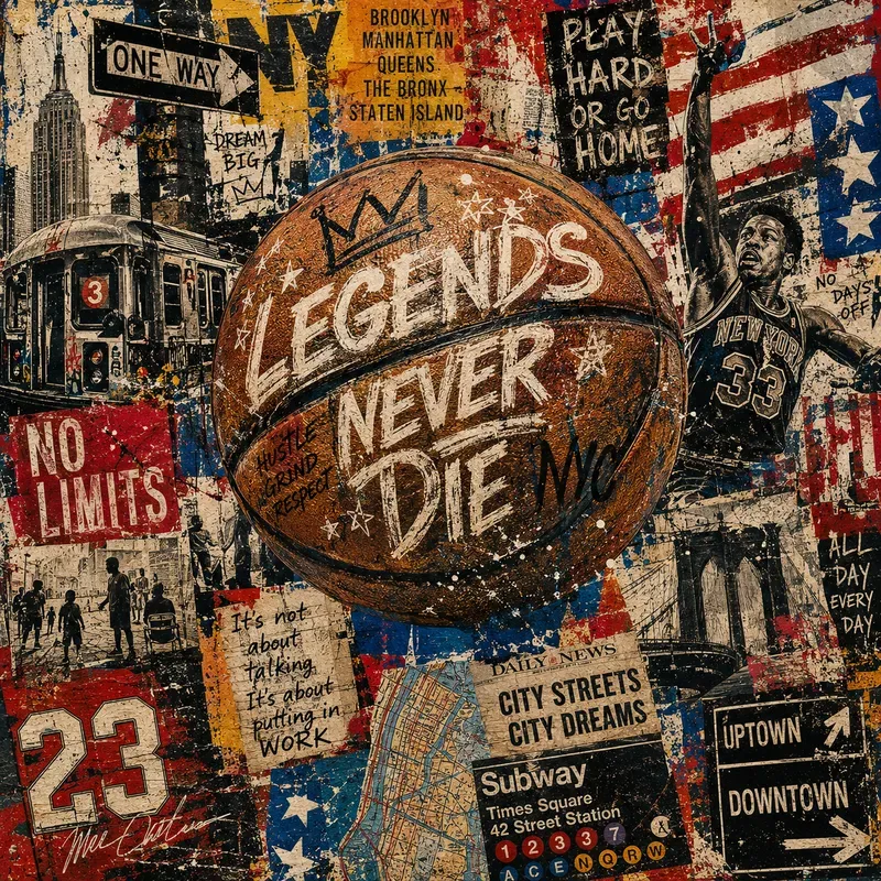 Urban Americana Mixedmedia Collages