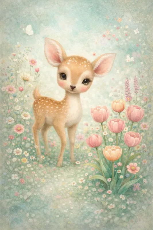 Bunnies In Tulip Fields