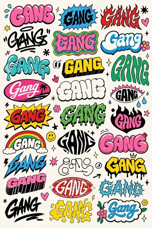Many Lettering Style In Sheets