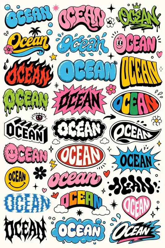 Many Lettering Style In Sheets