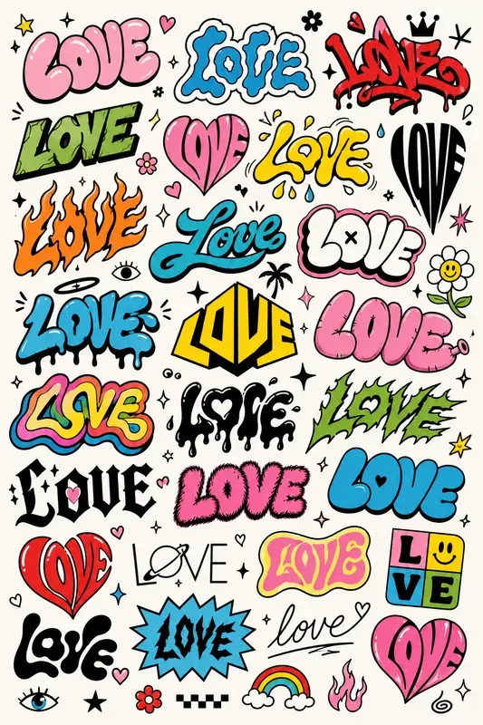 Many Lettering Style In Sheets