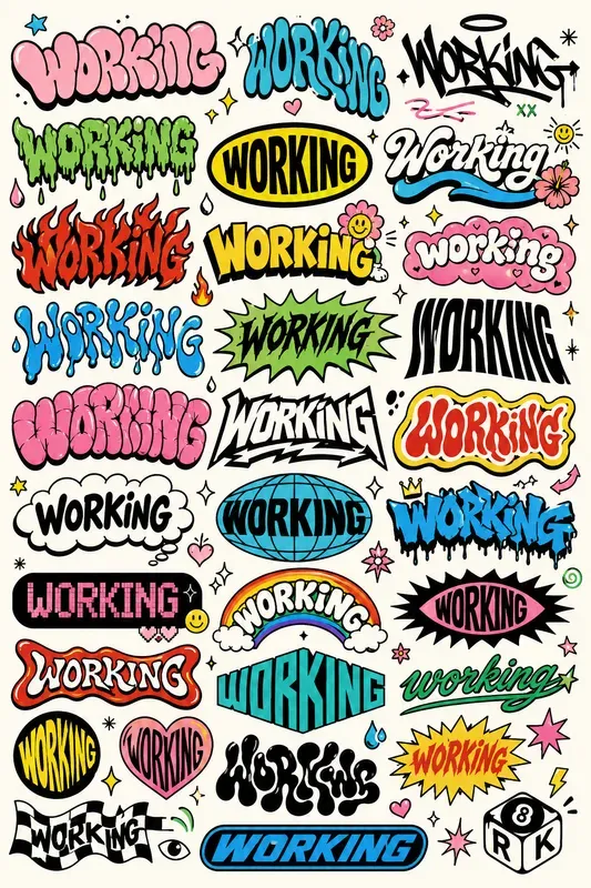 Many Lettering Style In Sheets