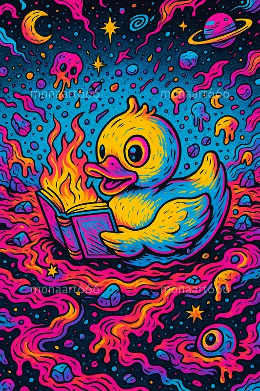 Neon Psychedelic Pop Chaos