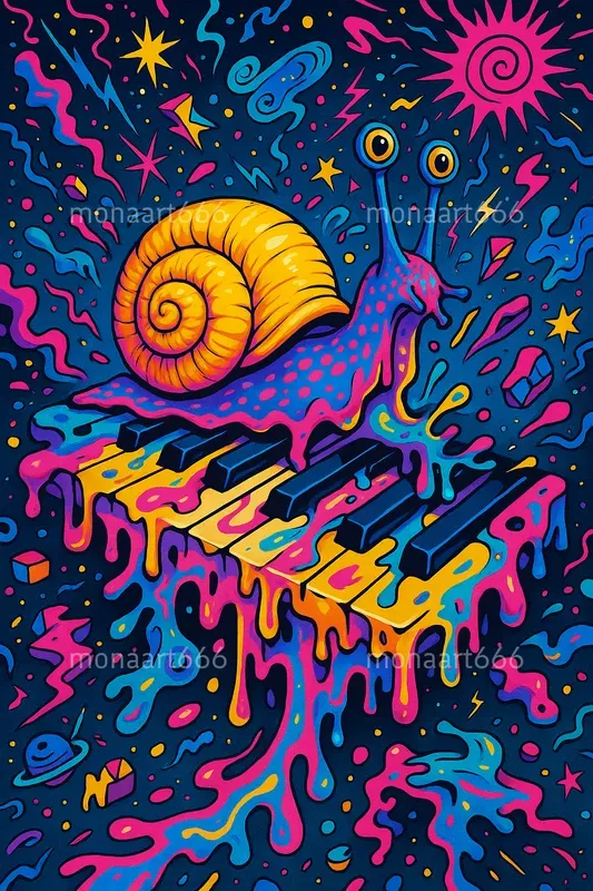 Neon Psychedelic Pop Chaos