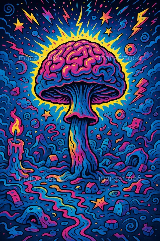 Neon Psychedelic Pop Chaos