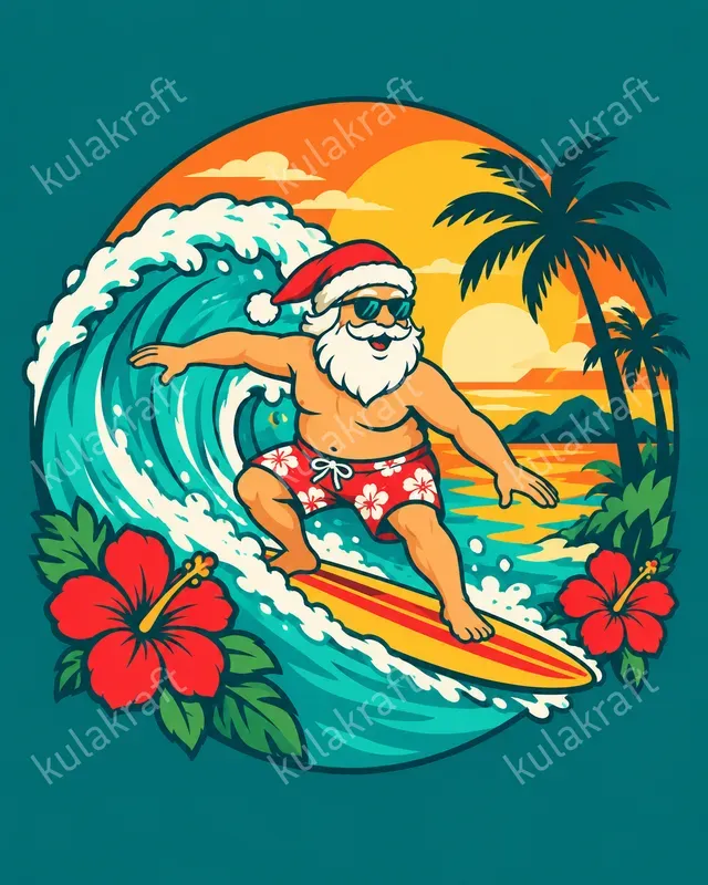 Tropical Christmas Tshirt Designs