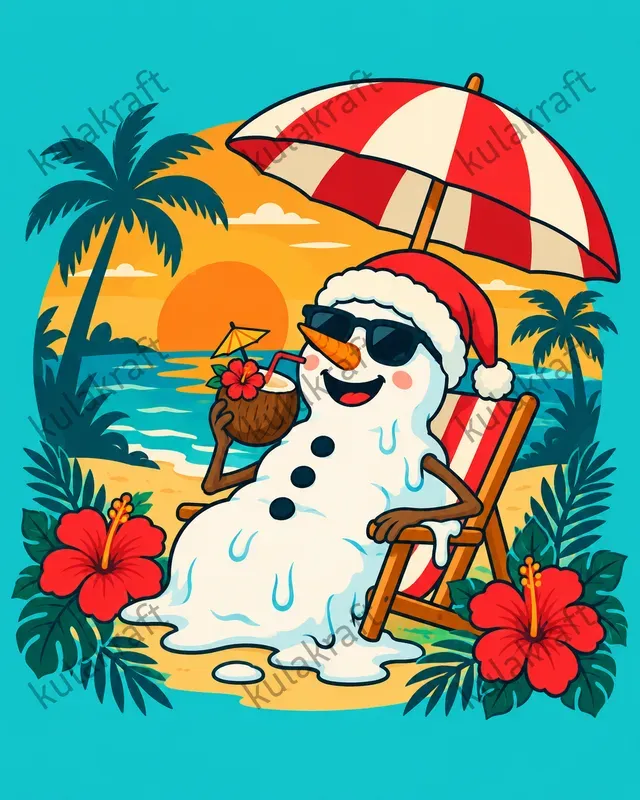 Tropical Christmas Tshirt Designs