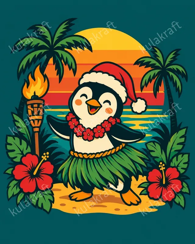 Tropical Christmas Tshirt Designs