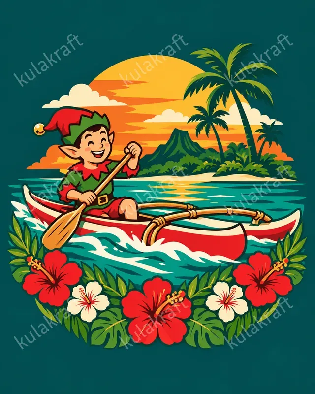 Tropical Christmas Tshirt Designs