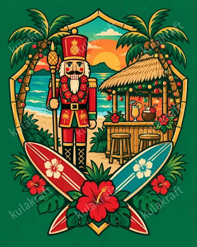 Tropical Christmas Tshirt Designs