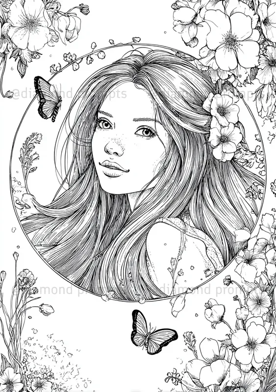Whimsical Garden Coloring Pages