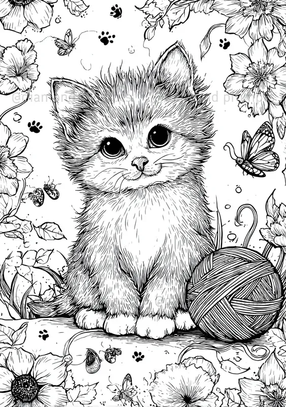 Whimsical Garden Coloring Pages