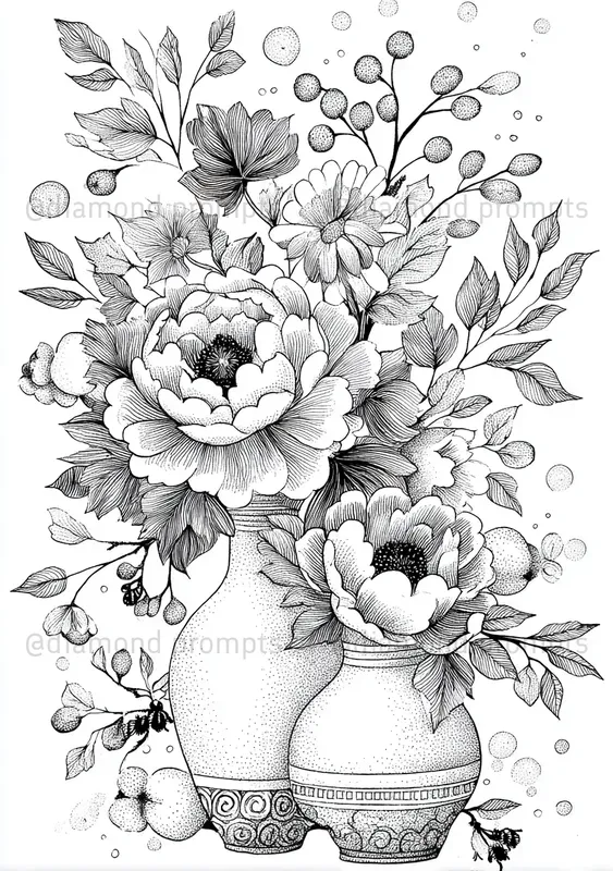 Whimsical Garden Coloring Pages