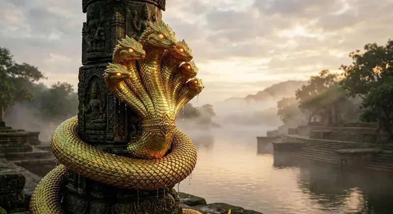 Hyperrealistic Naga Dragons