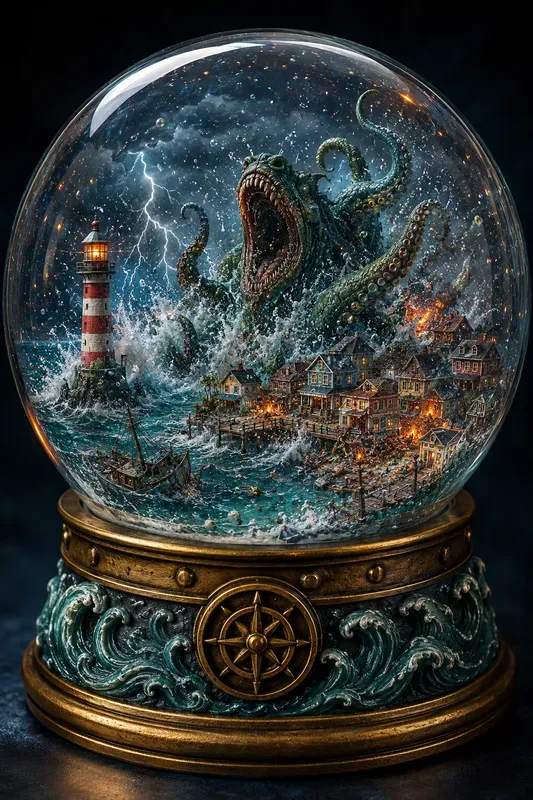 Miniature Disaster Snow Globes