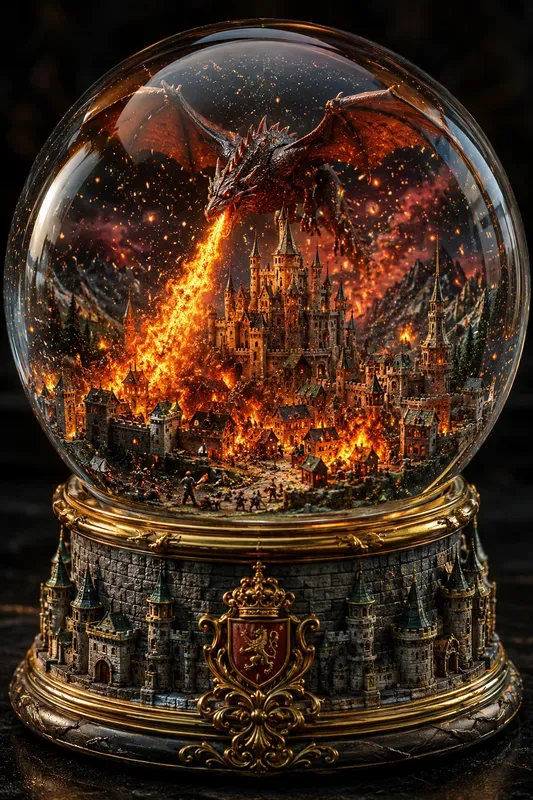 Miniature Disaster Snow Globes