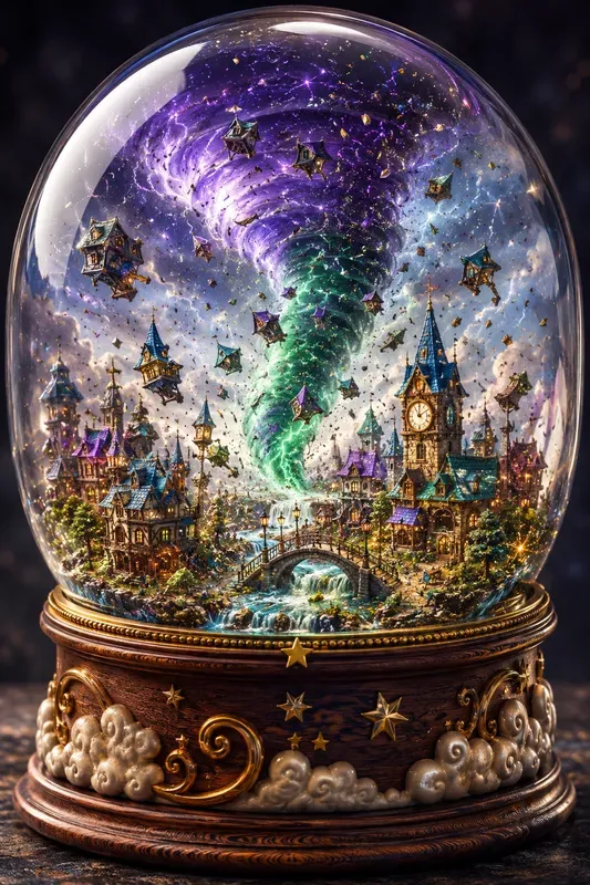 Miniature Disaster Snow Globes