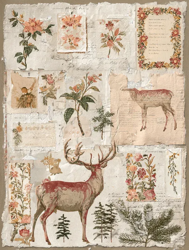 Nordic Folk Christmas Junk Journals
