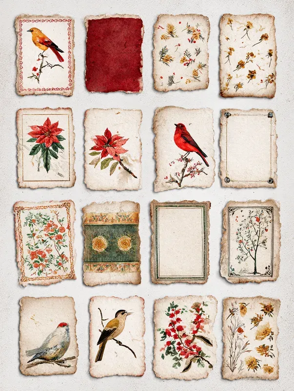 Nordic Folk Christmas Junk Journals