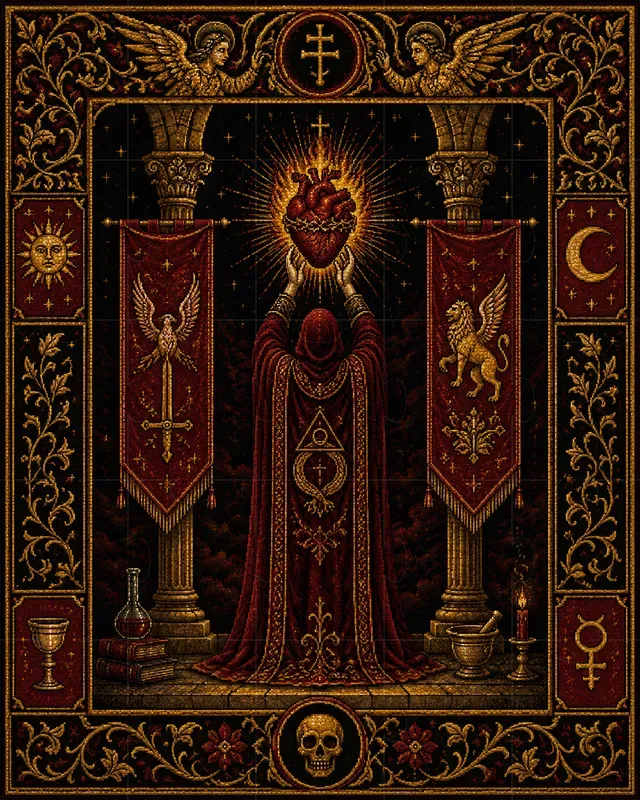 Medieval Occult Tarot Pixels