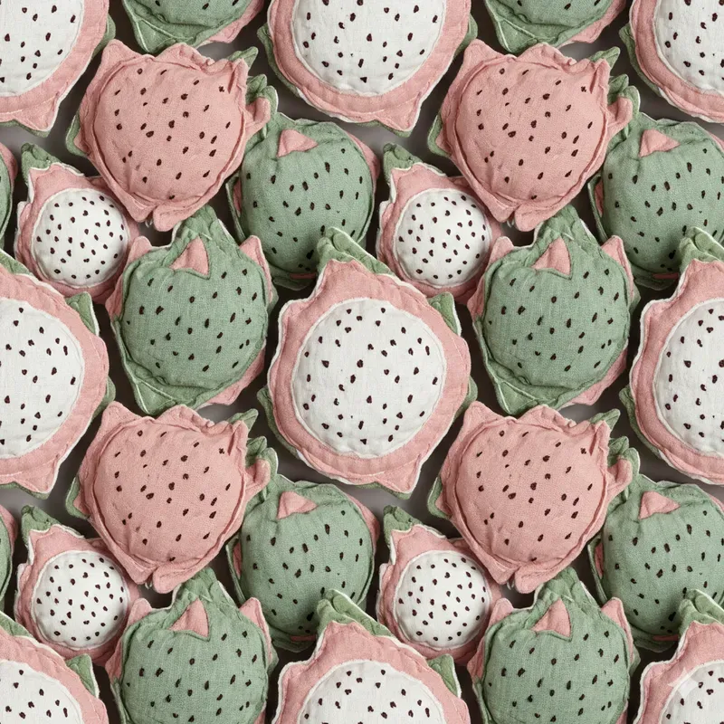 Soft Fabric 3D Toy Seamless Patterns