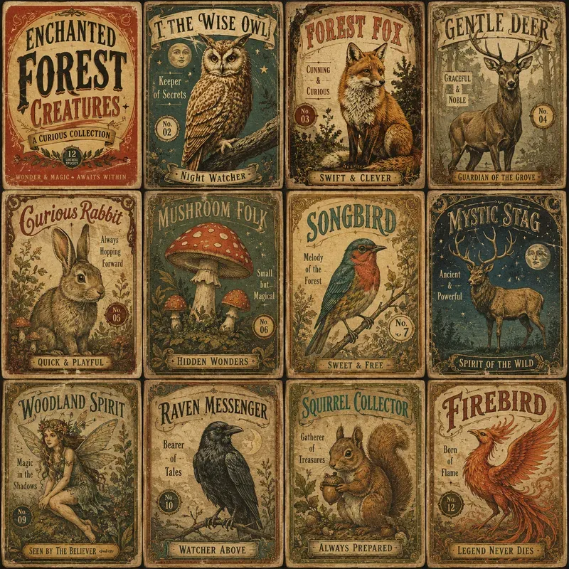 Vintage Circus Collages
