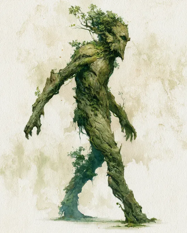 Flat 2D Watercolor Mythical Creatures