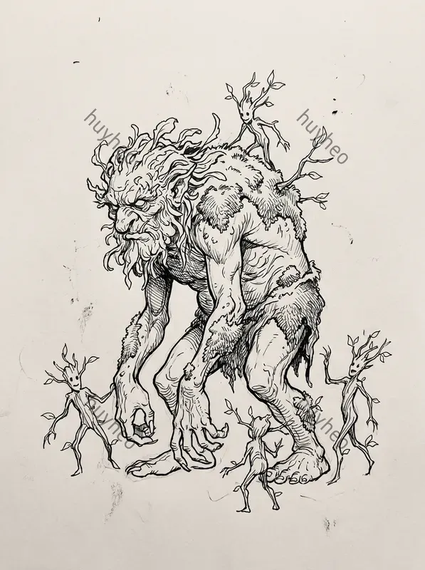 Kim Jung Gi Inspired Fine Line Art