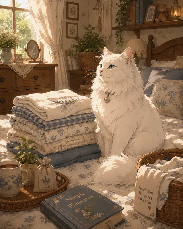 Cozy Anime Cats Portrait Templates