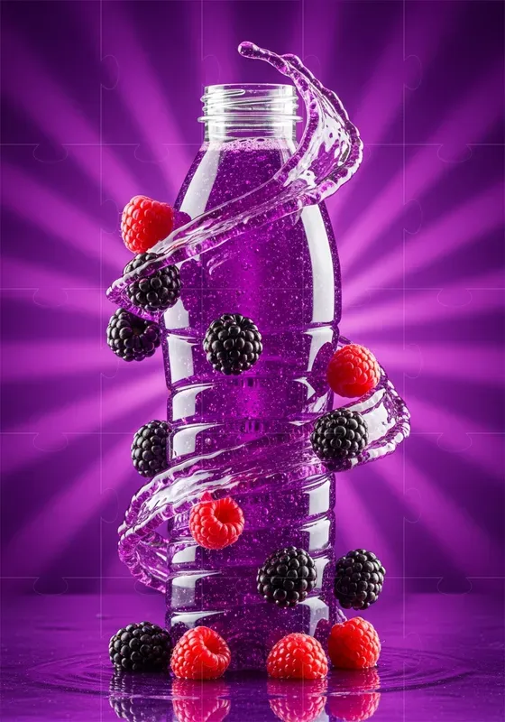 Dynamic Macro Photos For Soft Drinks