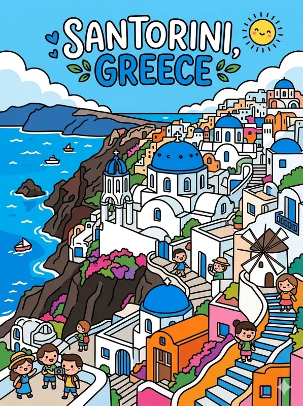 Chibi Cute Travel Posters