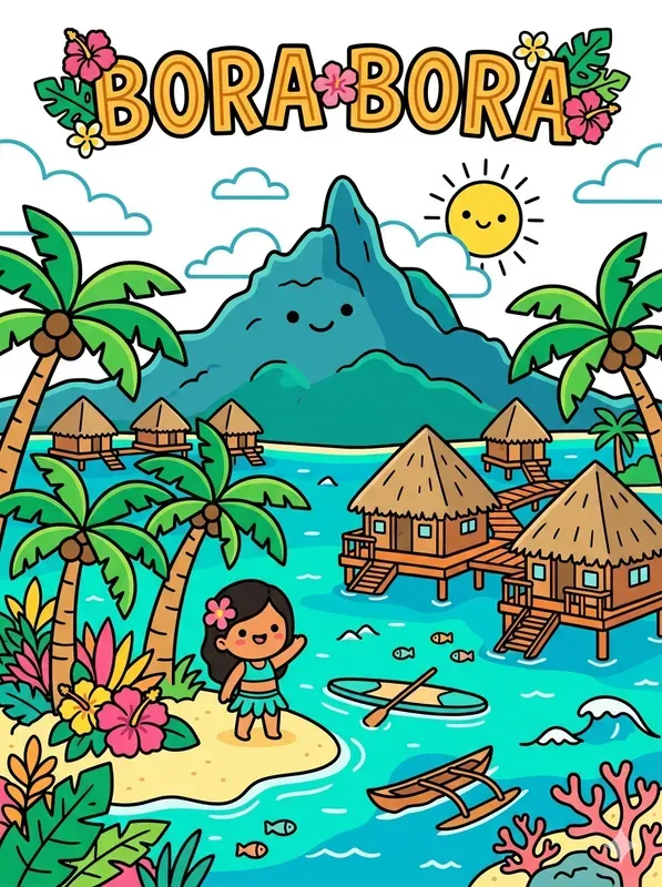 Chibi Cute Travel Posters