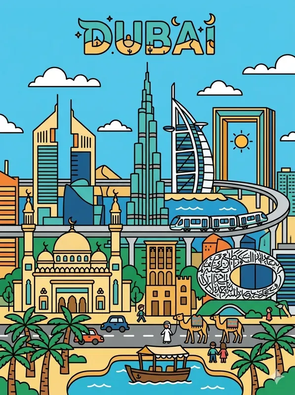 Chibi Cute Travel Posters